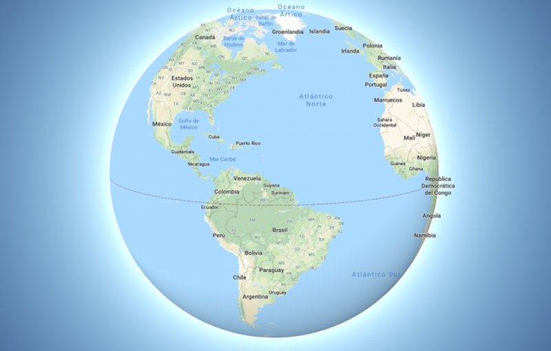 Google Maps muestra la Tierra como un globo”