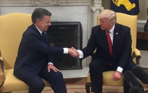 El regaño de Donald Trump a Juan Manuel Santos El regaño de Donald Trump a Juan Manuel Santos
