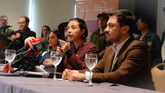 Martha Carvajalino, ministra de Agricultura.