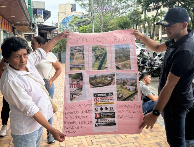 Tras plantón, constructora Hábitat de los Andes asumió compromisos con residentes de Los Ocobos II
