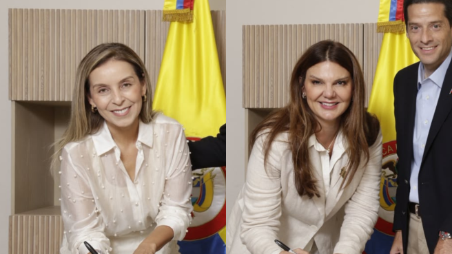 María Isabel Campo Cuello, nueva gerente de Fontur, Mónica Realphe, gerente de iNNpulsa Colombia.i