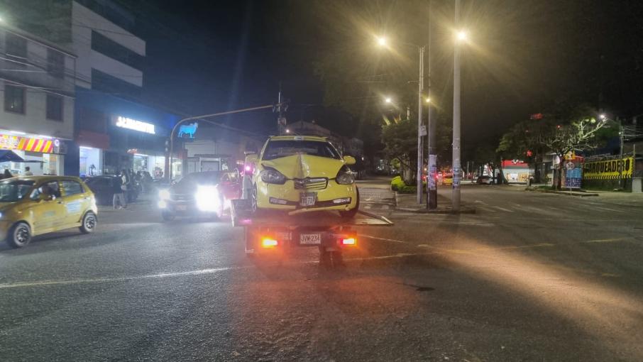 Taxi accidente