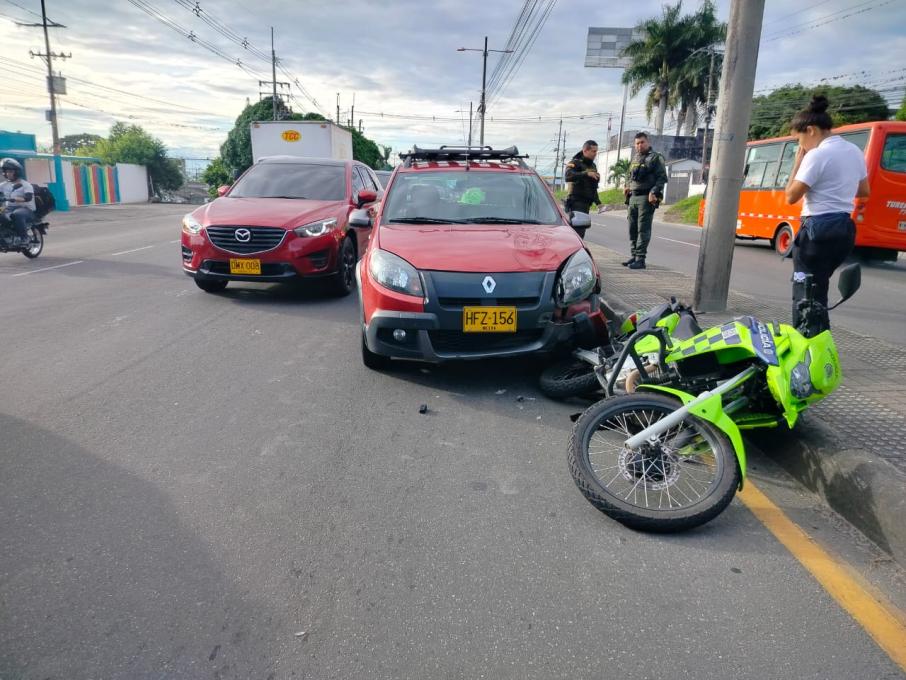 Accidente policia