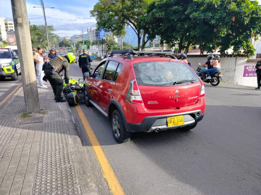 Accidente policia