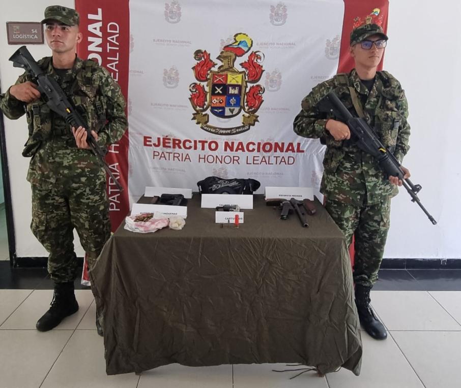 Incautación armas y drogas