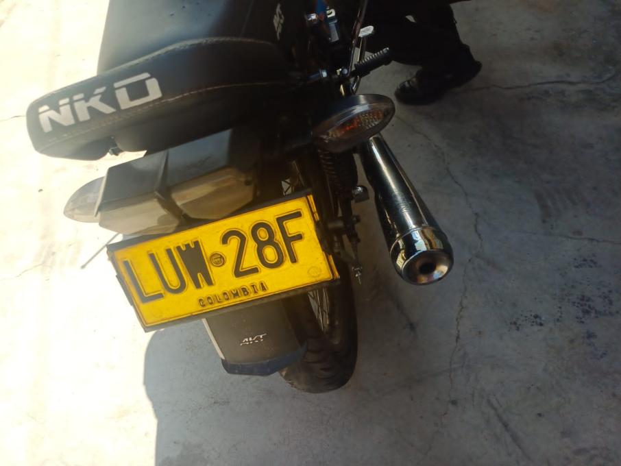 Placa motocicleta