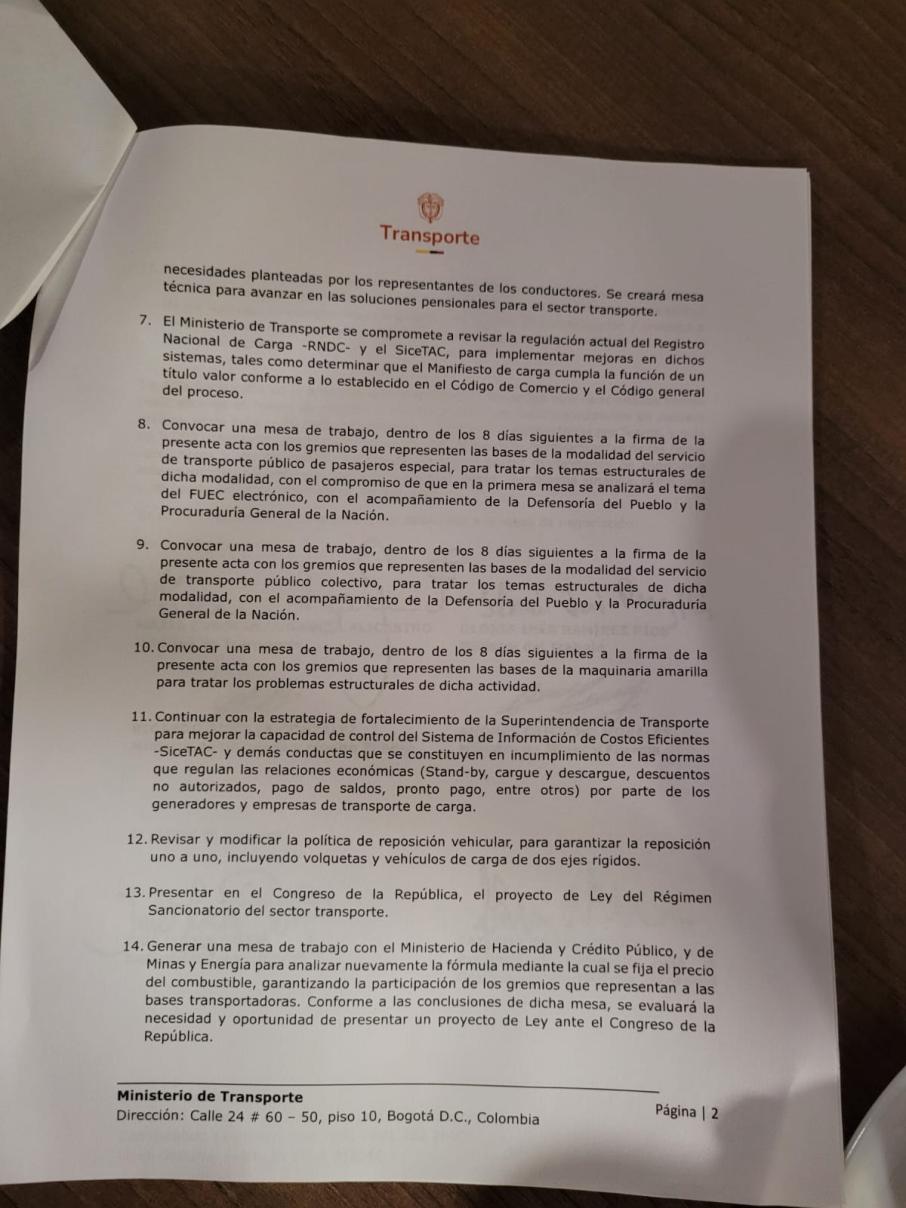 PARO CAMIONERO