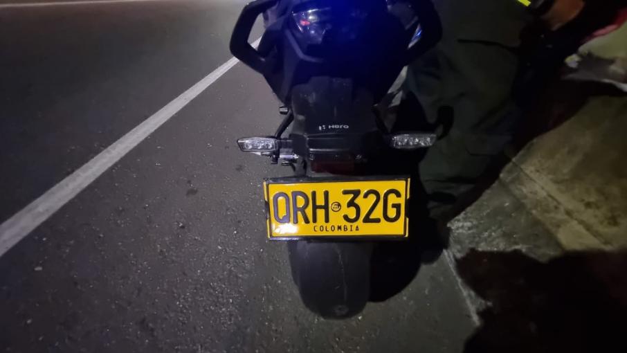 Placa motocicleta