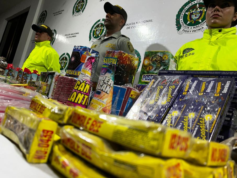 Pólvora incautada