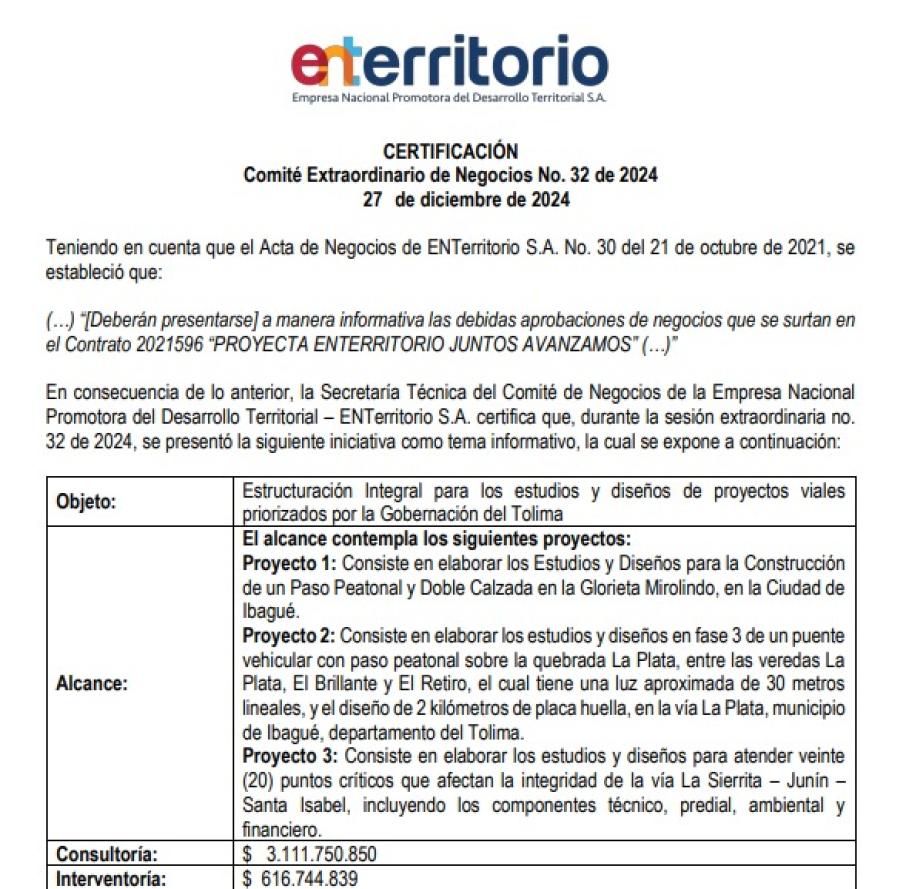 Convenio Gobernación Enterritorio