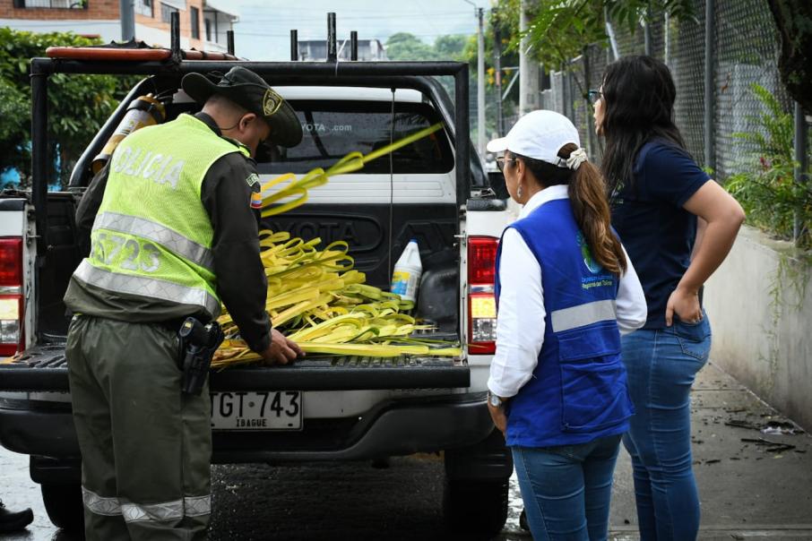 Operativos de Cortolima y Policía Nacional en el Domingo de Ramos