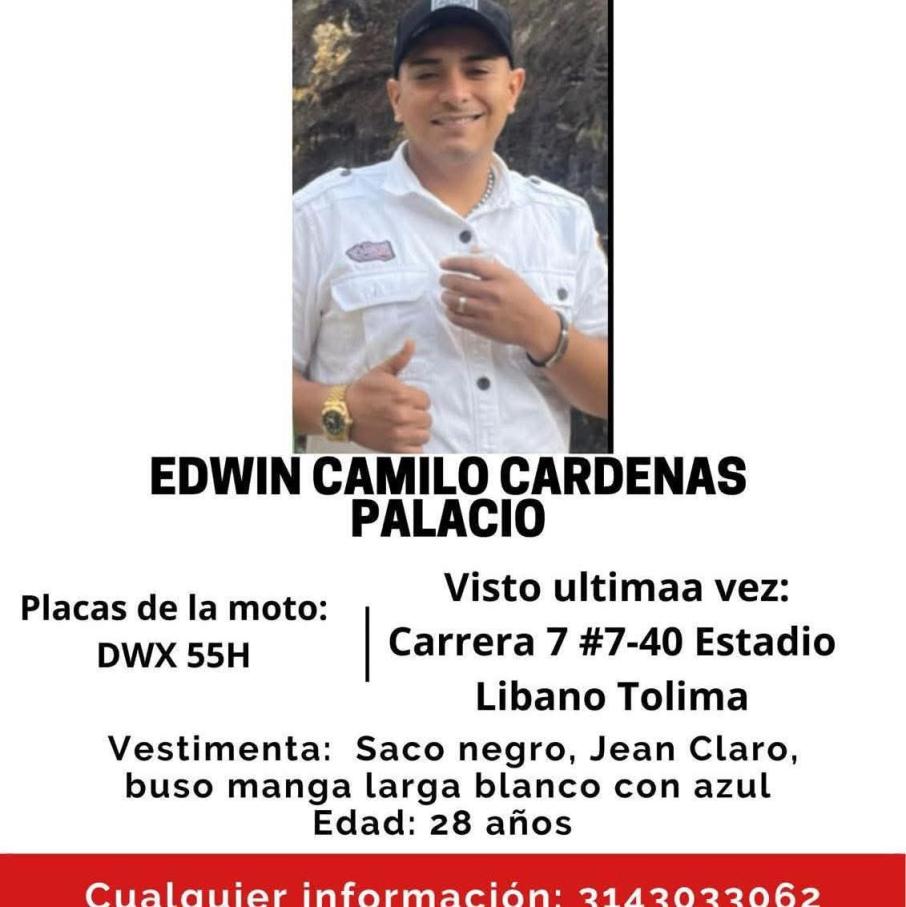 Cartel desaparecido