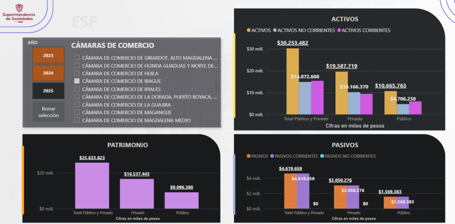 Balance de la cámara de comercio de Ibagué