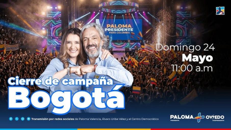 Cierre de campaña de Paloma Valencia
