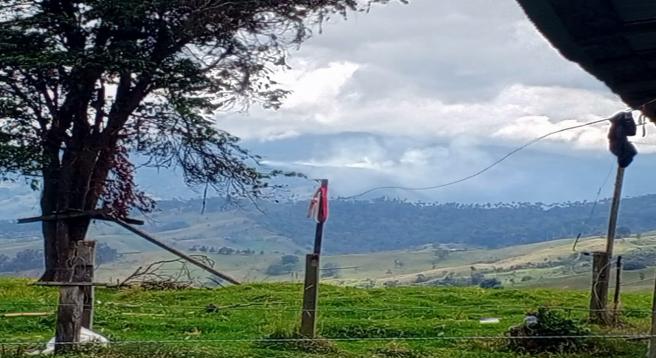 Incendio forestal en Roncesvalles