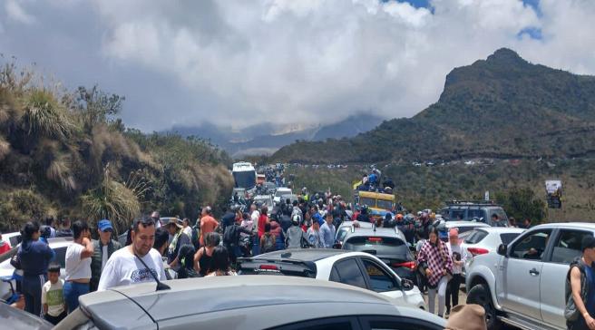 Vía Murillo- Manizales con alta presencia de turistas