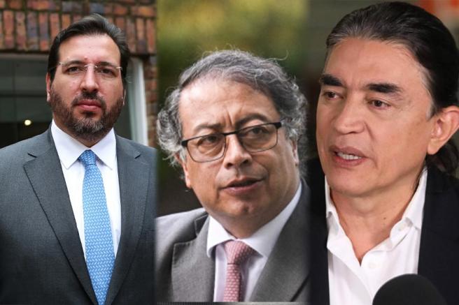 Pierre García - el presidente Gustavo Petro - Gustavo Bolívar