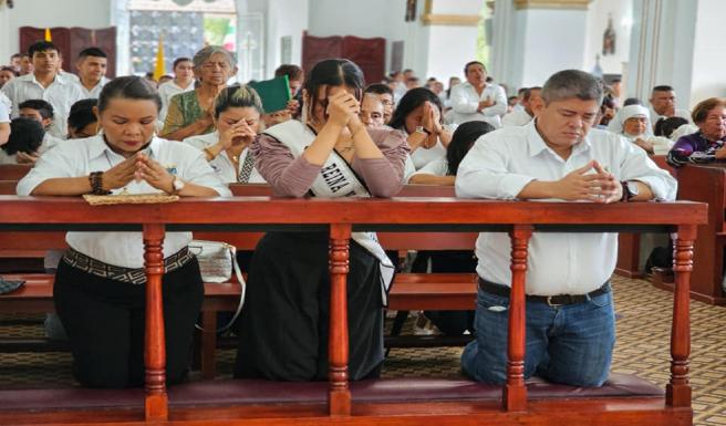 Purificación alcalde Bessolo en la iglesia 2024 mayo 24