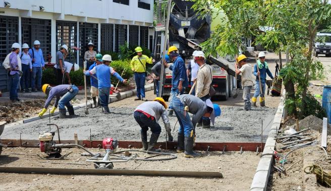 El Espinal pavimentación avenida Betania 2024 mayo 3