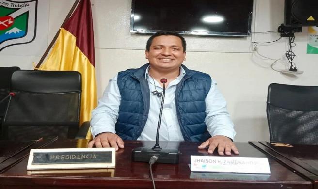 Jhaison Zambrano concejal de Santa Isabel 2024 junio 11