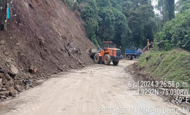 Vía Armero-Líbano 2024 julio 8