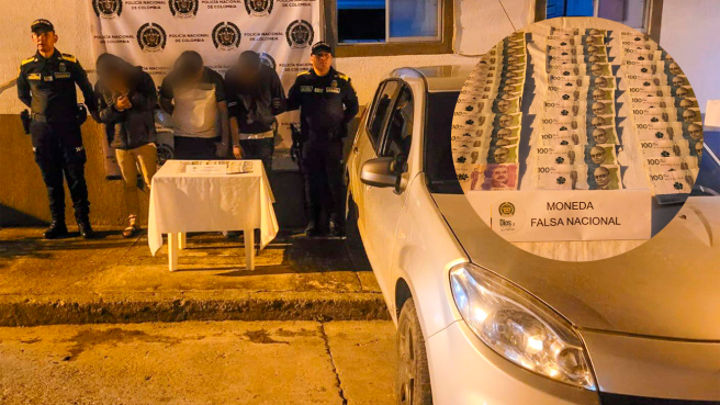 Capturados con billetes falsos