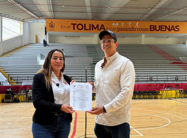 Entrega del coliseo Enrique Triana Castilla y menor en Ibagué