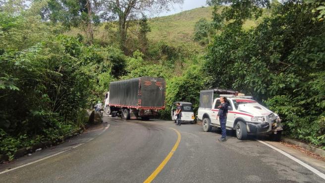 Camioneta chocada
