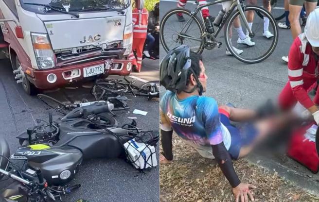 Ciclistas atropellados