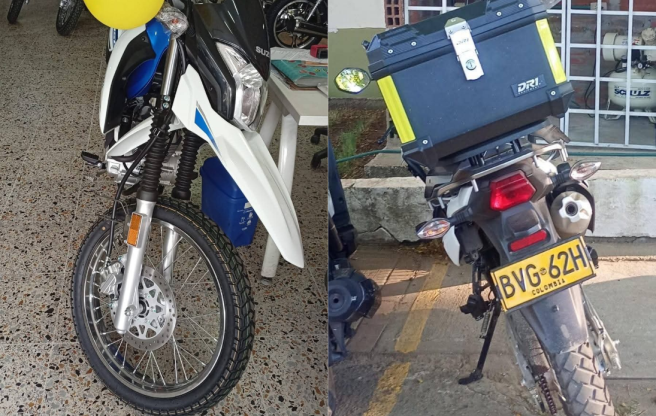 Moto robada Espinal