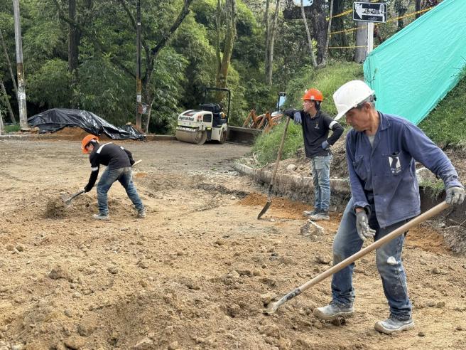 Obras en el Parque Centenario en Ibagué.