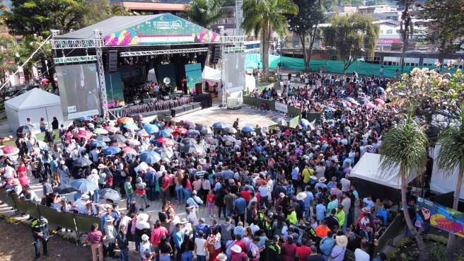 Evento cultural en Cajamarca. 