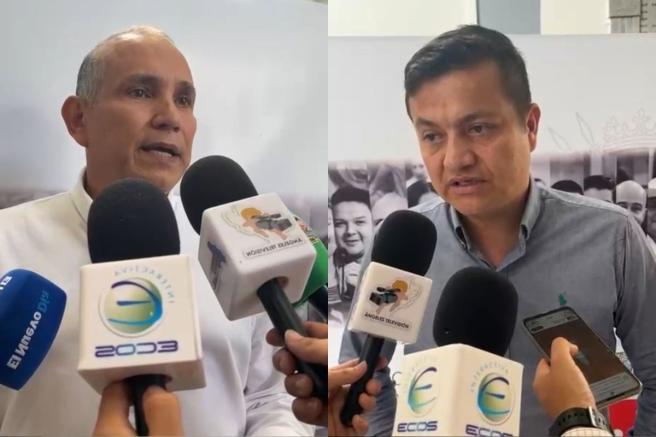 Concejales William Rosas y Arturo Castillo. 