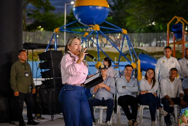 Evento de finalización de obras del parque acuático. 