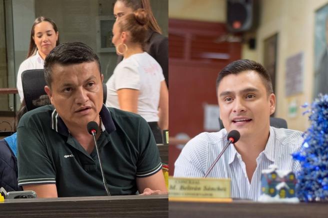 Concejal Arturo Castillo y Carlos Beltrán. 