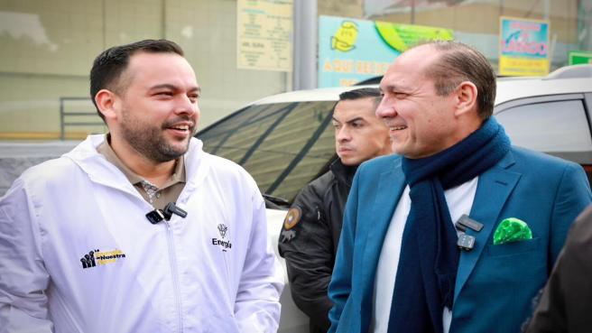 Los ministros se Minas y Energía, Edwin Palma y de Trabajo, Antonio Sanguino.