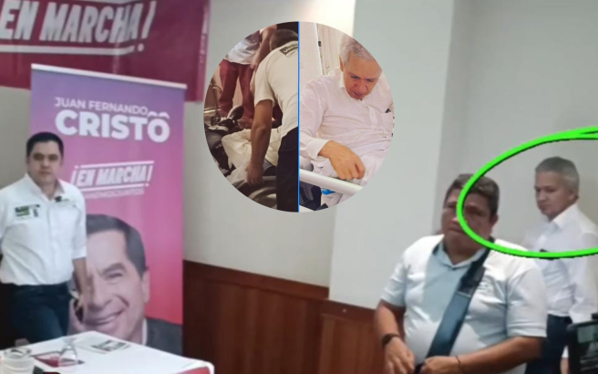 Periodista lesionado