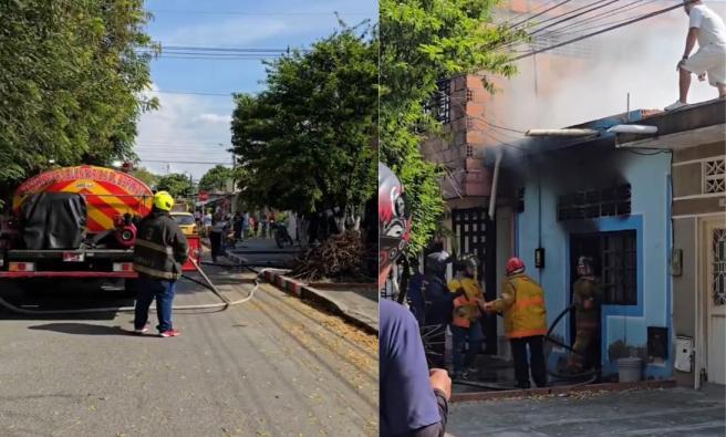 Incendio en El Espinal