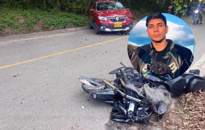 Motociclista fallecido