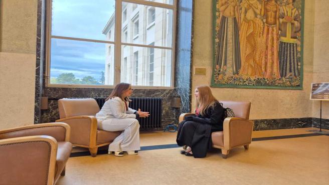 Foto 1 – Las ministras de Comercio de Colombia, Diana Marcela Morales, y de Venezuela, Coromoto Godoy, lideraron reunión con equipos técnicos de ambos países.