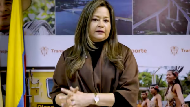 María Fernanda Rojas, ministra de Transporte.