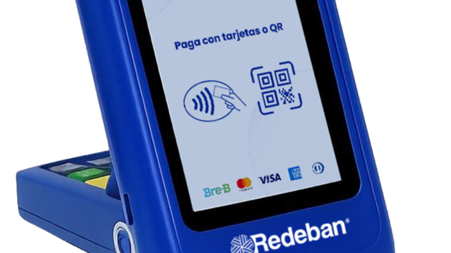 El datáfono integra en una sola solución la aceptación de pagos con tarjetas y códigos QR, incluyendo BRE-B, permitiendo a los comercios ofrecer múltiples alternativas de pago desde un único equipo.