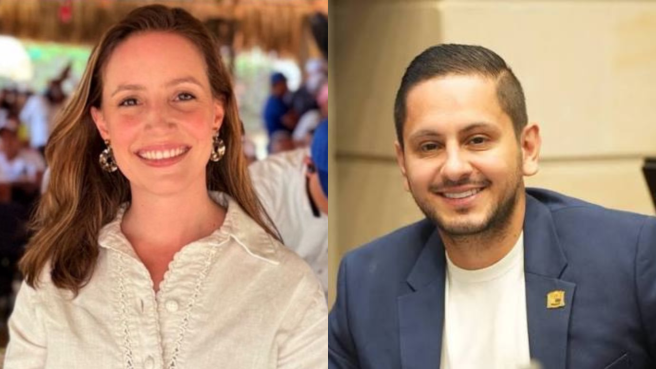 Senadores Julia Correa y Esteban Quintero.