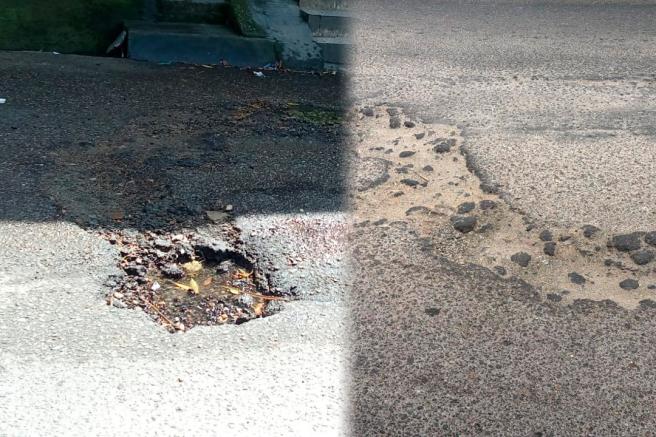 Vecinos del barrio Libertador denuncian huecos sin reparar tras arreglo de fugas y piden reductores de velocidad en la vía al Combeima