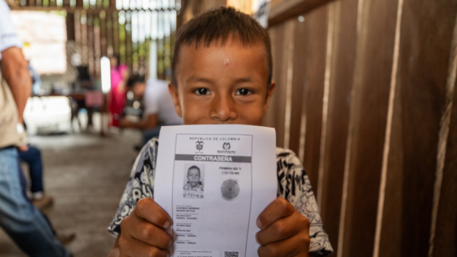 Los territorios fueron priorizados teniendo en cuenta, entre otros aspectos, la presencia de niños, niñas, adolescentes, así como de población vulnerable de comunidades indígenas y rurales; la alta dispersión poblacional y las dificultades de acceso a los servicios de registro civil e identificación.