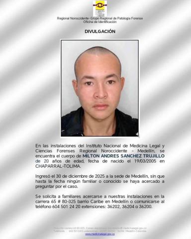 Cártel busqueda Medicina legal