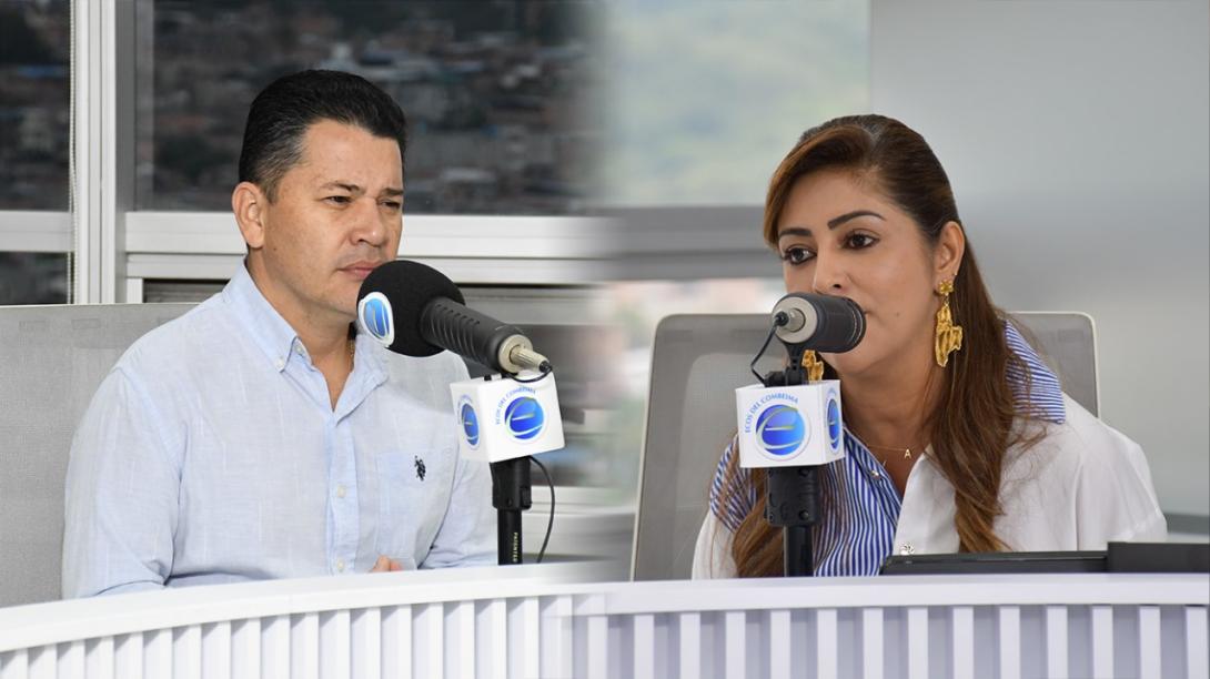 Adriana Magali Matiz con Carlos Portela