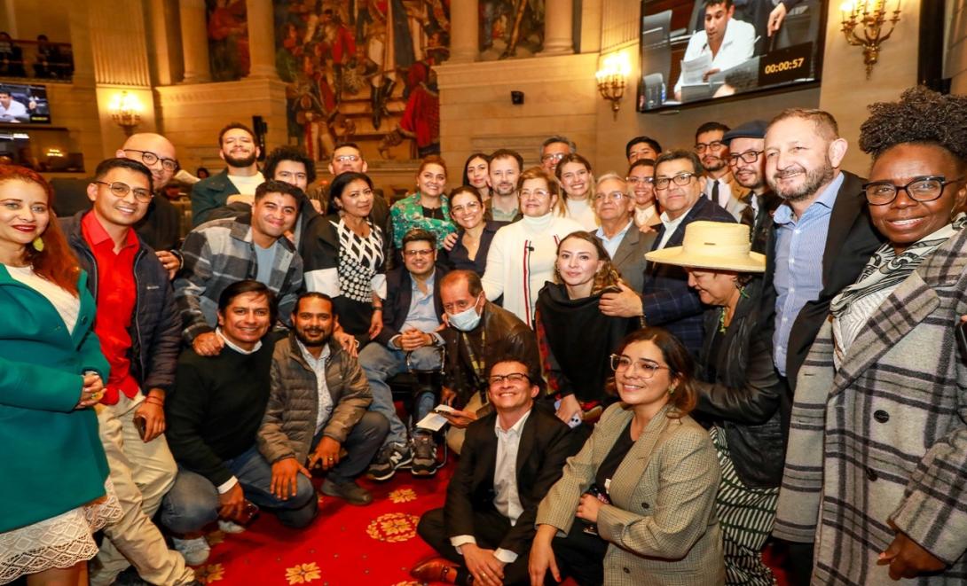 Bancada de gobierno celebra aprobación de la reforma pensional 2024 junio 15