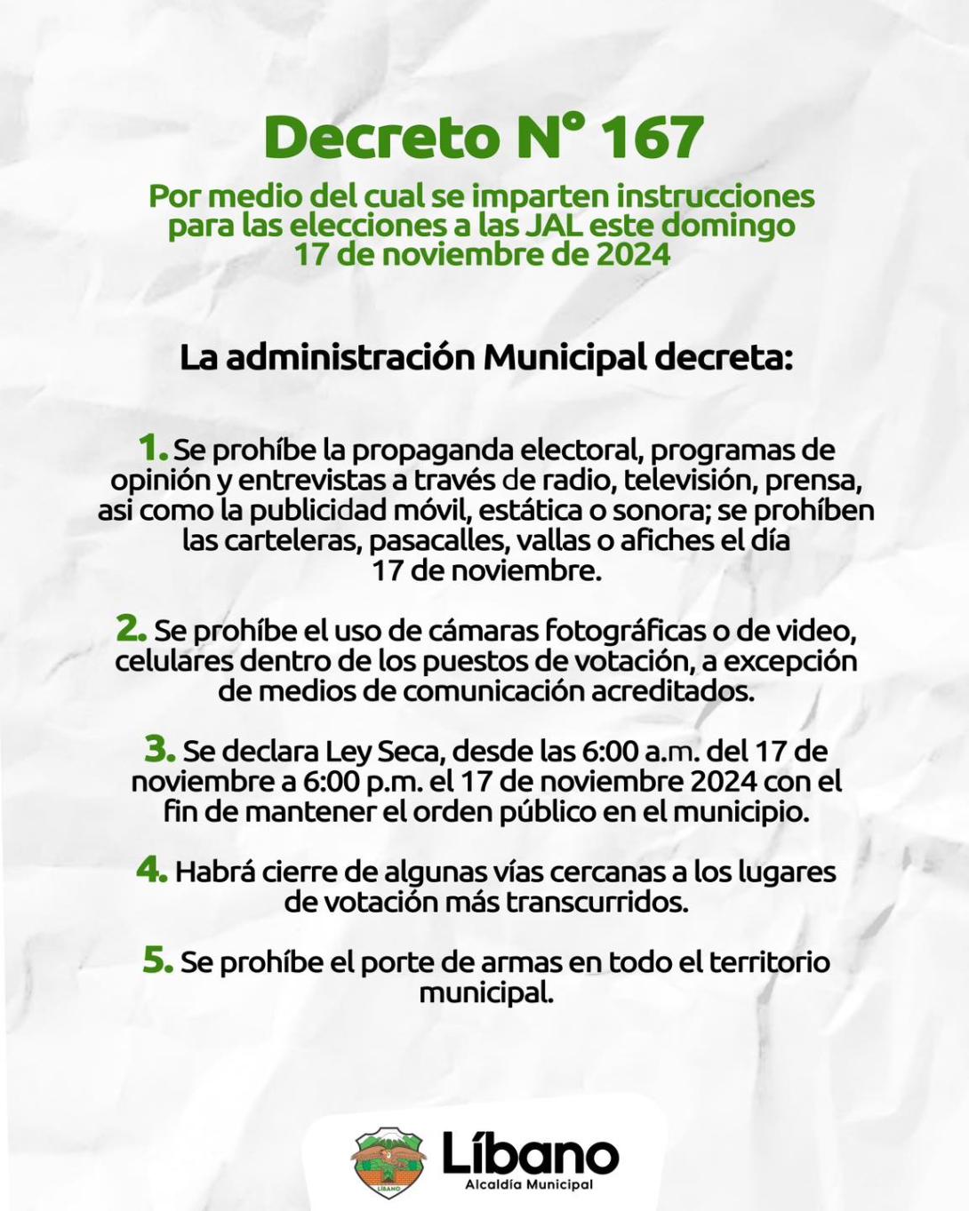 Restricciones Líbano
