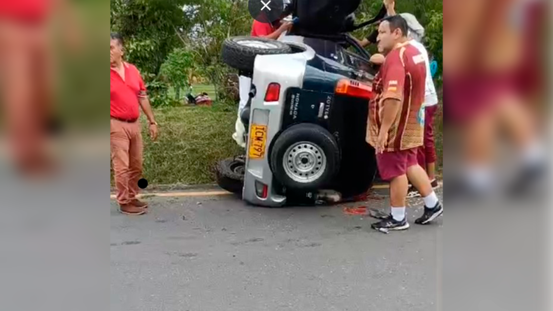 Campero volcado